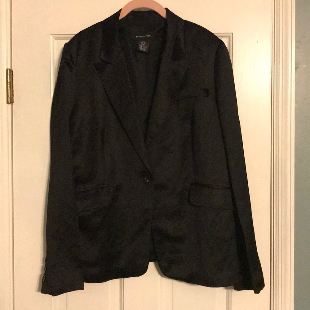 Silk and linen blend blazer Sutton studio. Size 14